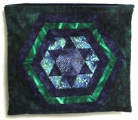 Zippered Bag With Pieced Front